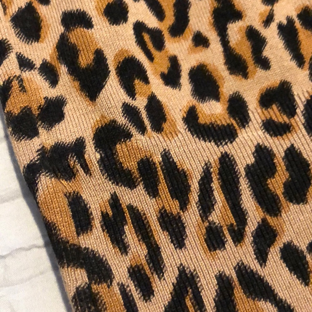 Whbm Leopard Print Snap Cardigan - image 6